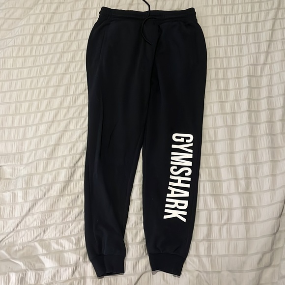 Gymshark Pants Gymshark Sweatpants Joggers Black Logo Medium Poshmark